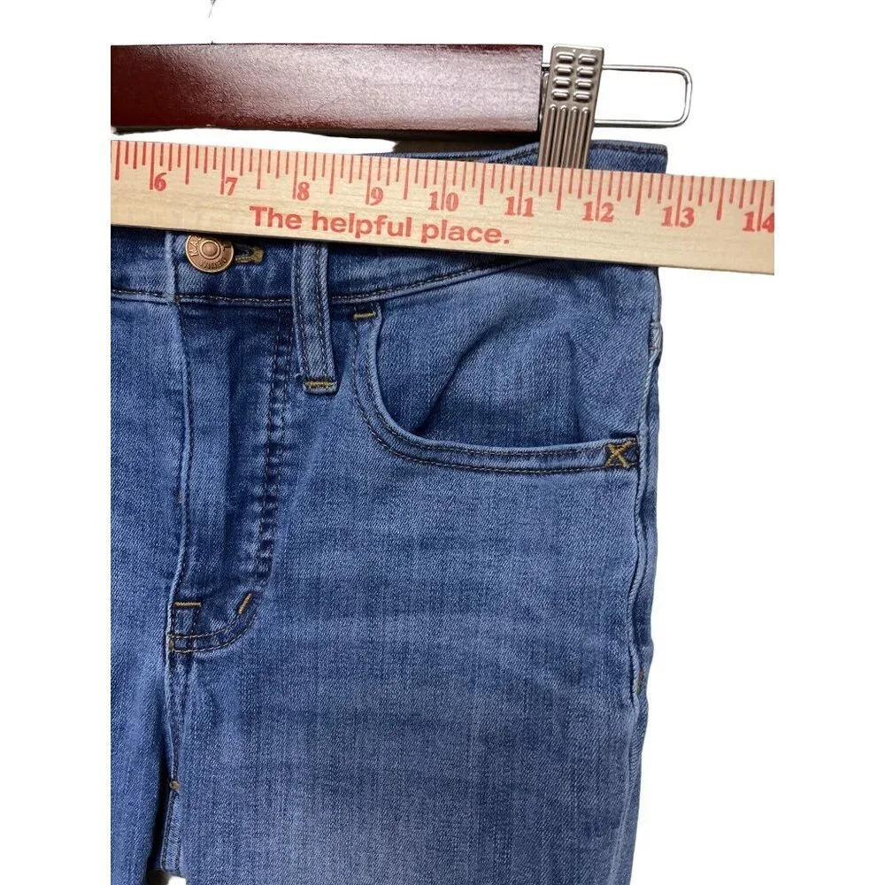 Madewell 9" Mid-Rise Skinny Denim Blue Jeans Women's Size 24 - Picture 5 of 12